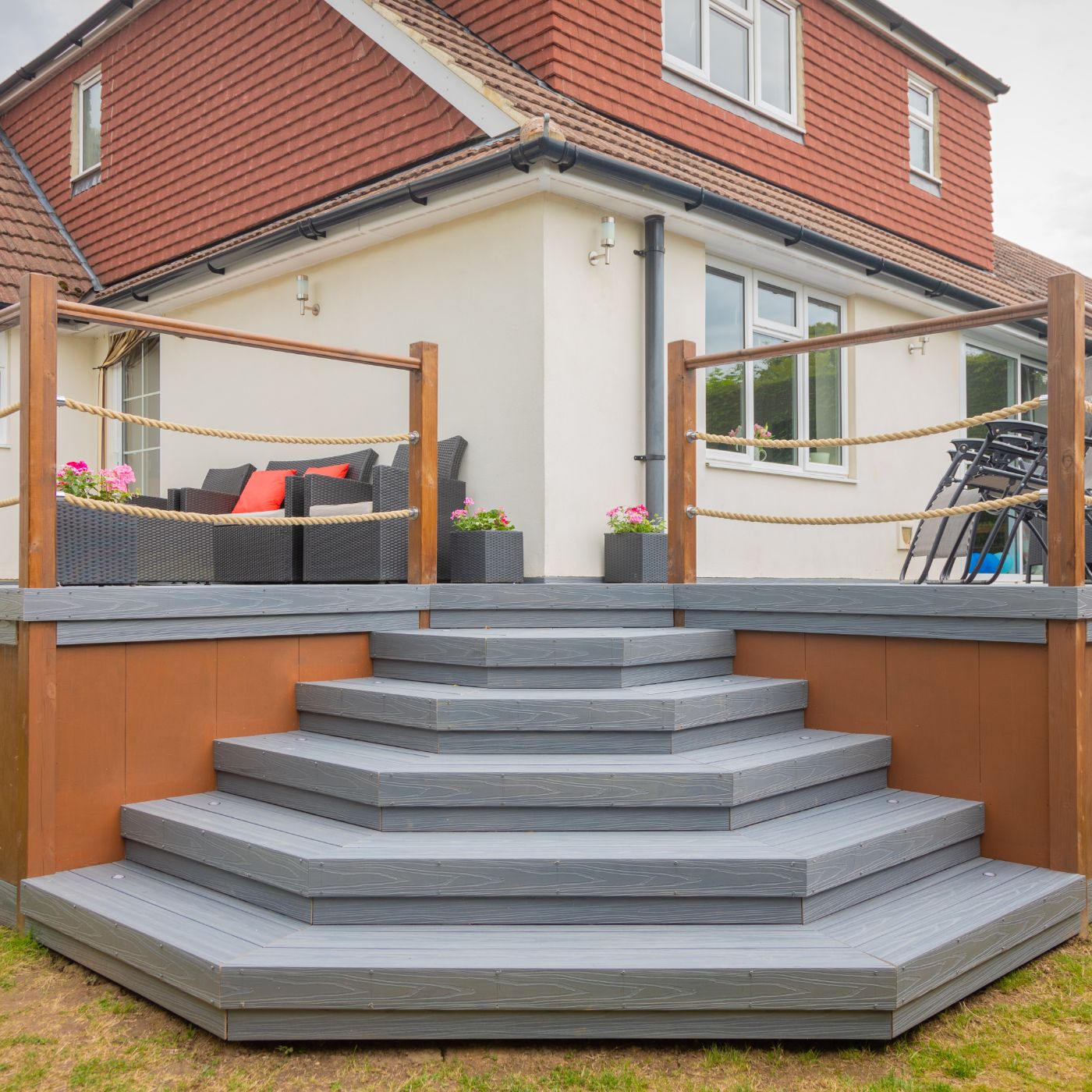Habitat+ decking and steps